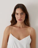 Vestido Midi Alcinha e Laço Costas - Off-white