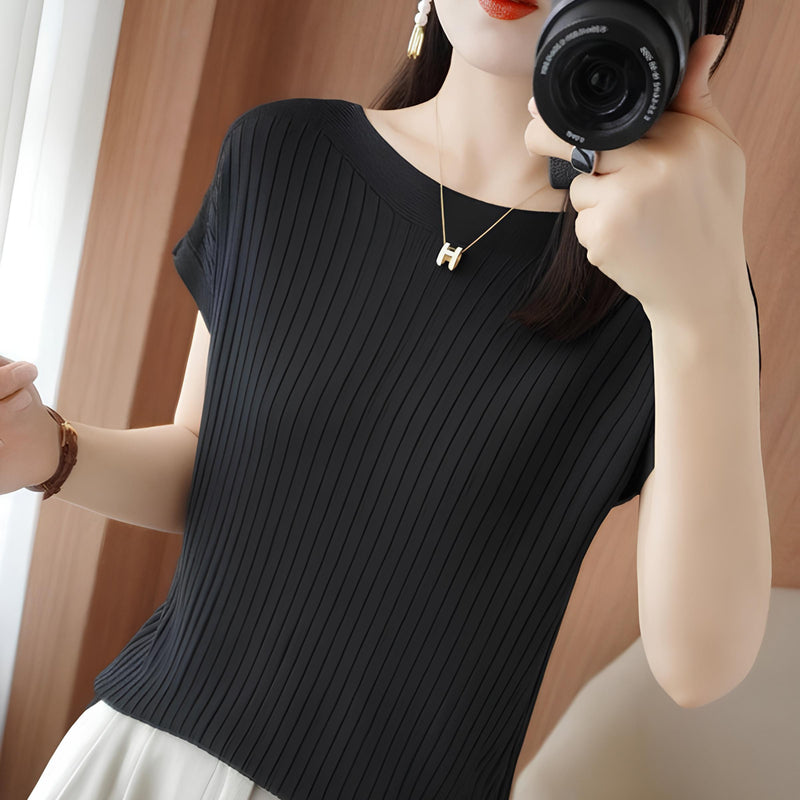 [Pague 3, Leve 5] Camisetas Luna de Manga Curta em Lyocell e Poliéster (A Mais Adorada!)