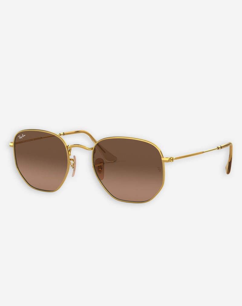Ray-ban Óculos de Sol Hexagonal Flat Lenses - Dourado / Marrom