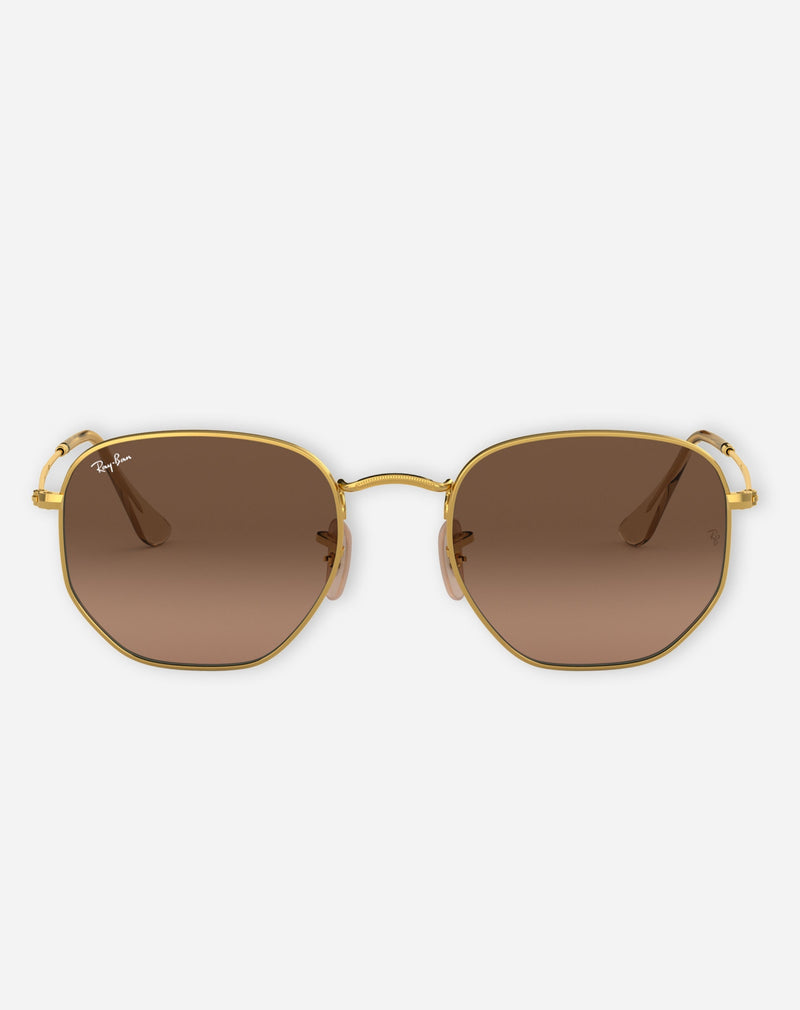 Ray-ban Óculos de Sol Hexagonal Flat Lenses - Dourado / Marrom