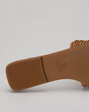 Rasteira Mule Multi Tiras - Caramelo