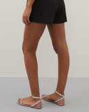 Sandália Rasteira com Tiras Detalhe Spike - Prata