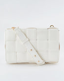 Bolsa Crossbody Trançada Pequena - Branco
