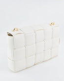 Bolsa Crossbody Trançada Pequena - Branco