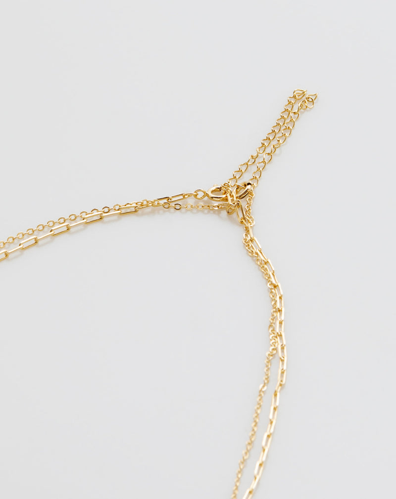 Kit 2 Colares Folheados com Pingente - Dourado