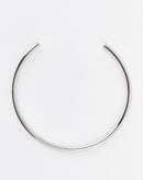 Choker Tubo Fina Folheada - Prata