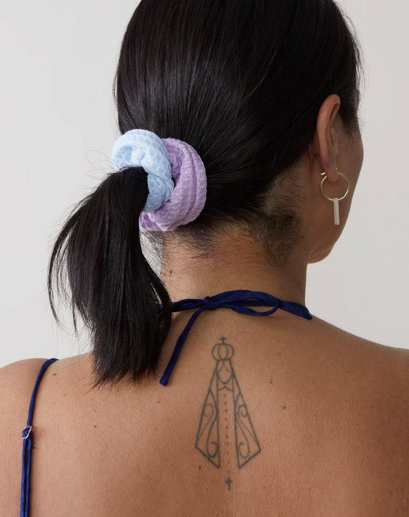 Scrunchie Colorblock - Lilás
