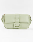 Bolsa Baguete Fivela Forrada - Verde Claro
