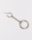 Brinco Comprido Argolas Folheado - Prata