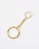 Brinco Comprido Argolas Folheado - Dourado