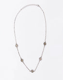 Colar Folheado Flores Bicolor - Bicolor