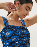 Colar Folheado Flores Bicolor - Bicolor