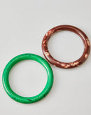 Kit com 2 Pulseiras de Resina Bicolor - Bicolor