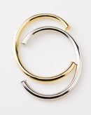 Kit 2 Pulseiras Tubo Folheada - Bicolor