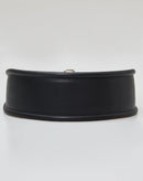 Cinto Largo com Botões - Preto