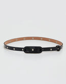 Cinto Fino com Tachas - Preto