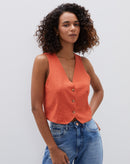 Ear Cuff Folheado Largo Multi Camadas - Dourado