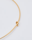 Choker Detalhe Nó Folheado - Dourado