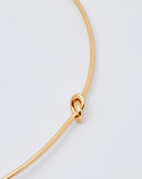 Choker Detalhe Nó Folheado - Dourado