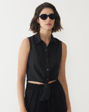 Óculos de Sol Gatinho Acetato - Preto