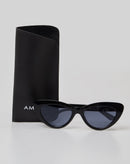 Óculos de Sol Gatinho Acetato - Preto