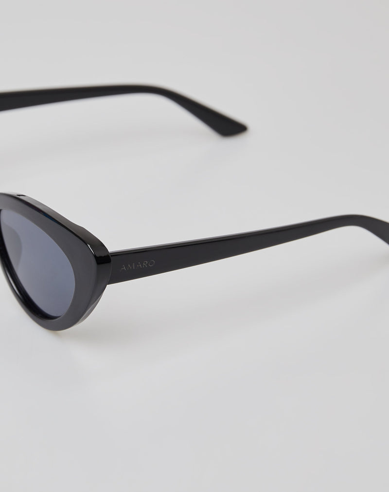 Óculos de Sol Gatinho Acetato - Preto