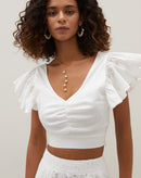 Colar Gravata Longo Detalhe Pérolas - Dourado