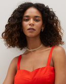 Colar Choker de Corrente Articulada - Dourado