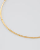 Colar Choker Minimal Folheado - Dourado