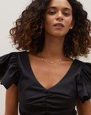 Colar de Corrente com Flores e Pontos de Luz - Dourado