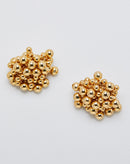 Brinco Bolinhas Folheado - Dourado