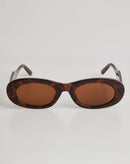 Óculos de Sol Oval Retrô Acetato - Tartaruga