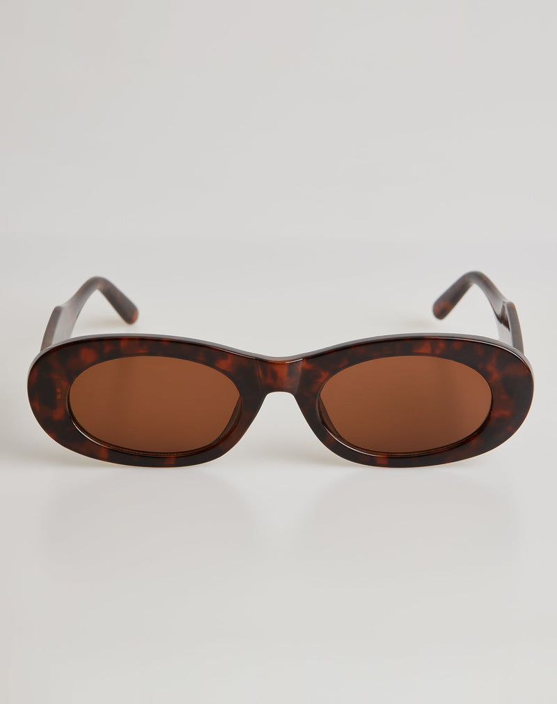 Óculos de Sol Oval Retrô Acetato - Tartaruga