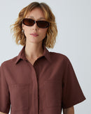 Óculos de Sol Oval Retrô Acetato - Tartaruga