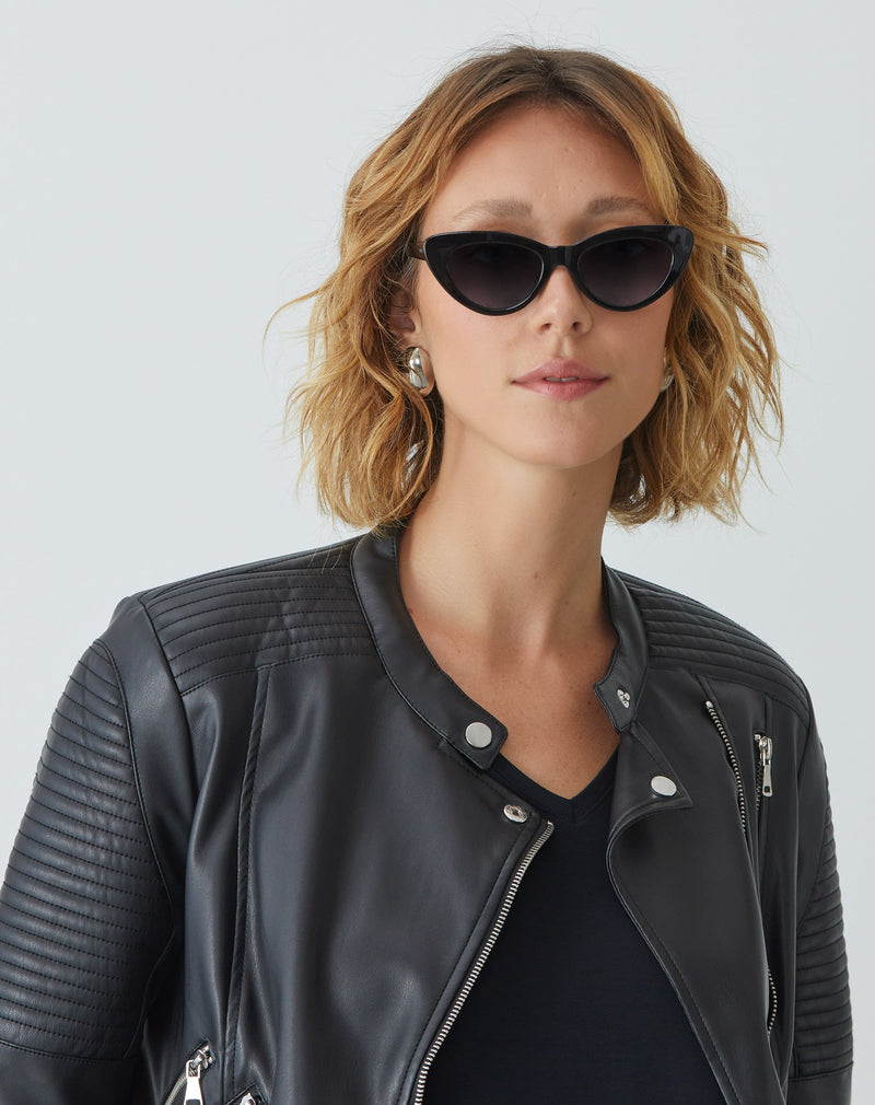 Óculos de Sol Gatinho Retrô Acetato - Preto