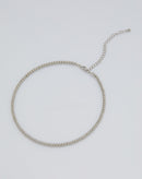 Colar Choker Bolinhas Folheado - Prata