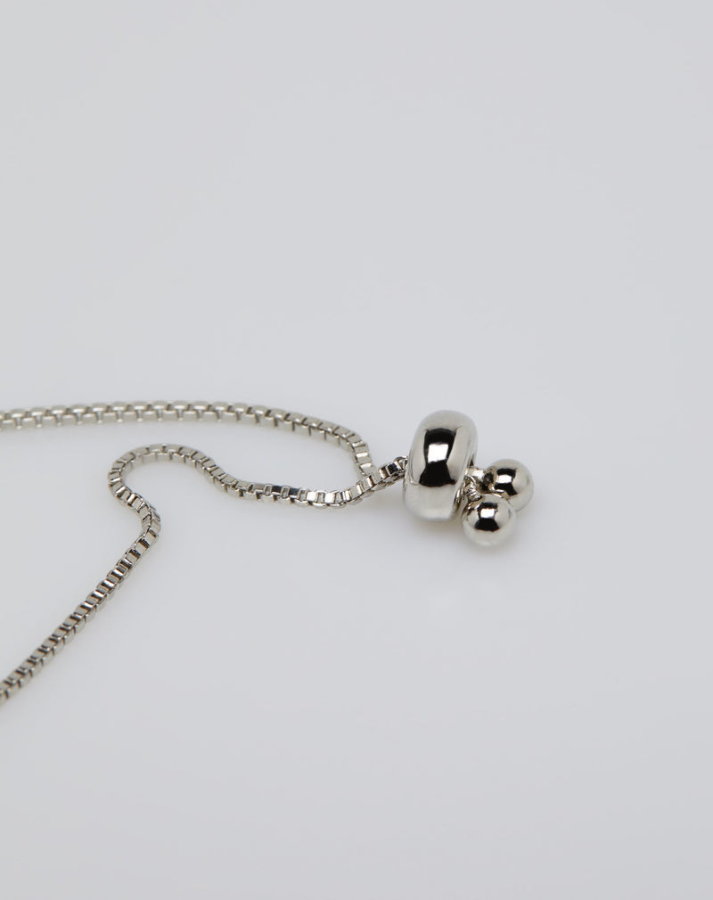 Pulseira Ajustável Cristal - Prata