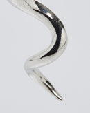 Brinco Abstrato Espiral - Prata