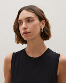 Brinco Argola Bolinhas - Prata