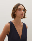 Brinco Argola Bolinhas - Dourado