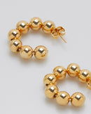 Brinco Argola Bolinhas - Dourado