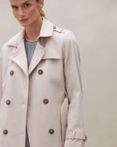 Trench Coat Alongado - Bege