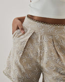 Shorts Laise Bicolor - Areia