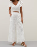 Calça Wide Laise - Branco