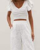 Calça Wide Laise - Branco