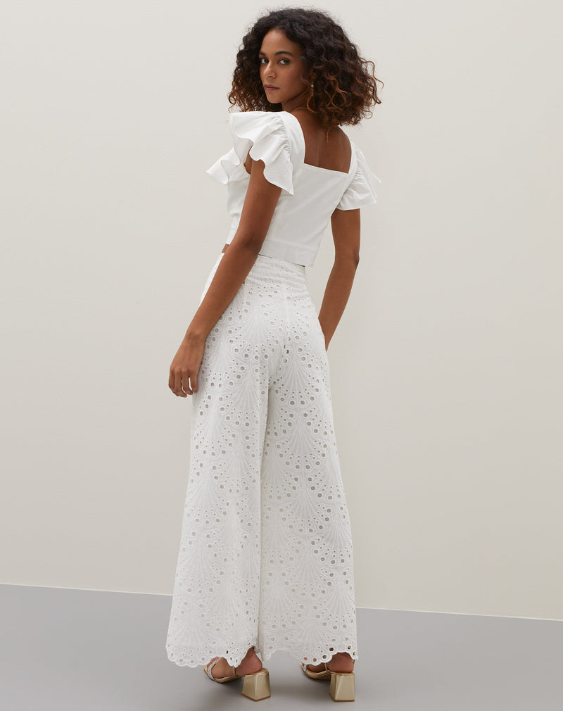 Calça Wide Laise - Branco