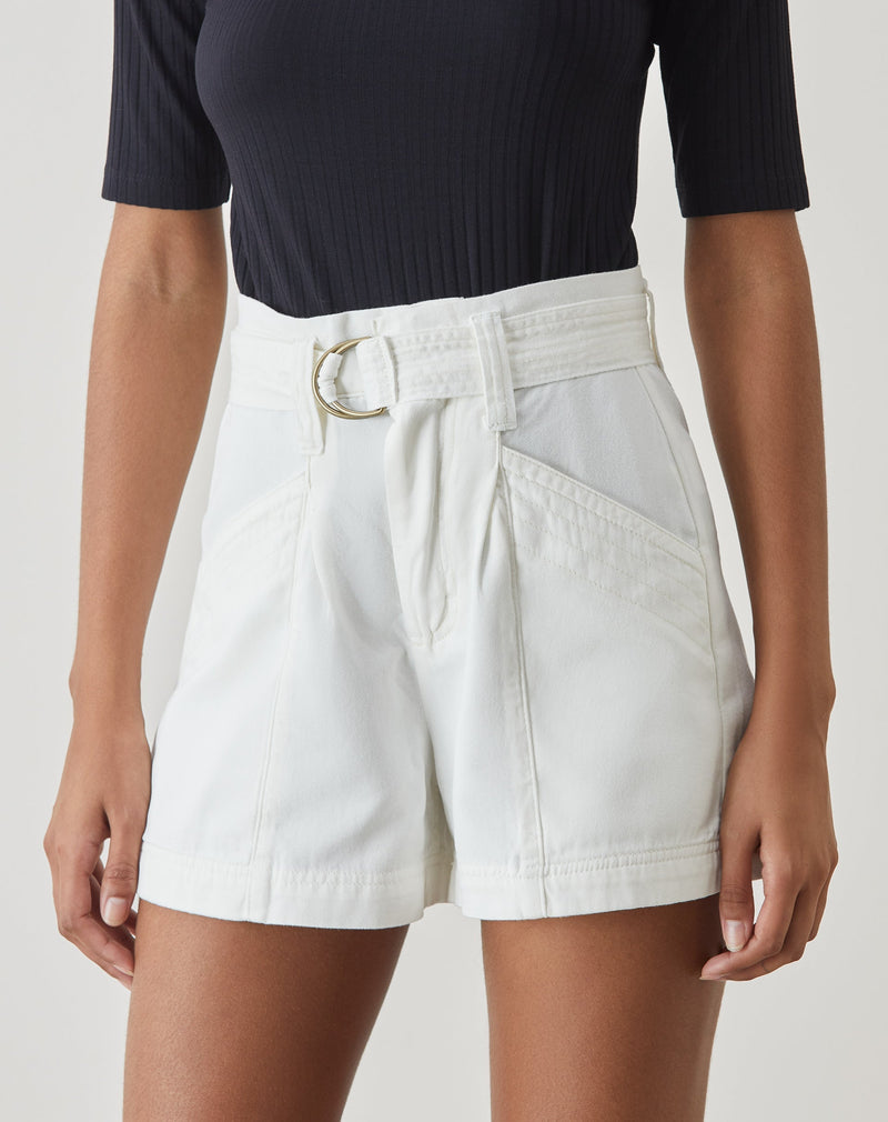 Shorts Sarja Pespontos - Cru