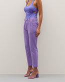 Calça Slouchy Texturizada  - Lilás