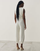 Calça Jogger com Cinto  - Cru
