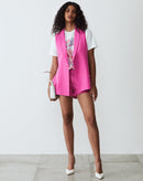 Shorts Barra Desfiada de Sarja - Pink